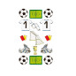 AUTOCOLLANT BSB DECO-STICKER FOOTBALL
