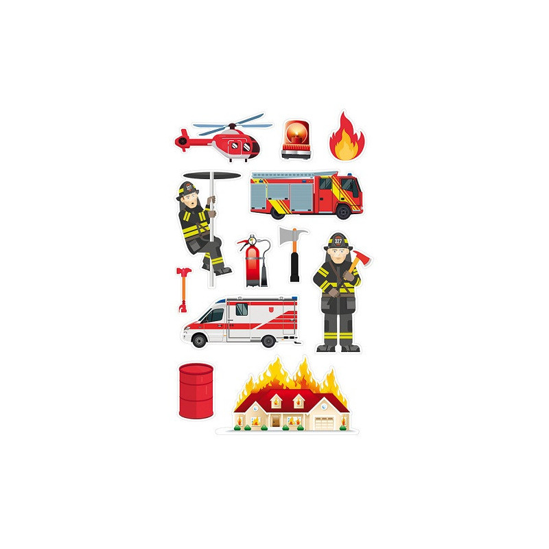 AUTOCOLLANT BSB DECO-STICKER POMPIERS
