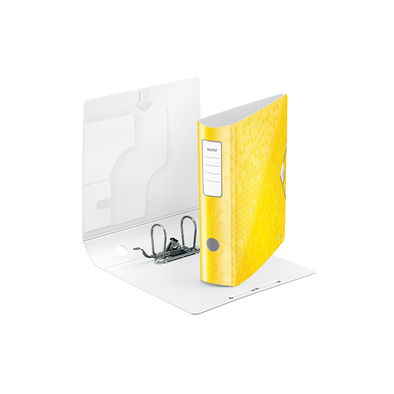 CLASSEUR LEITZ PP WOW 7,5CM JAUNE