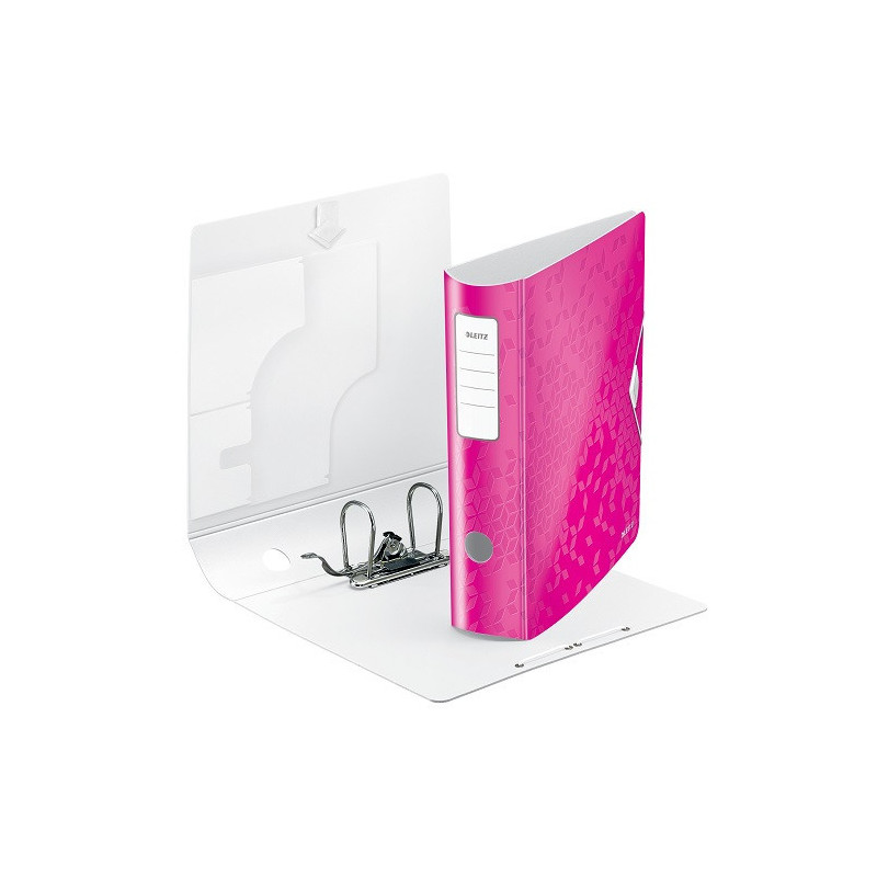 CLASSEUR LEITZ PP WOW 7,5CM ROSE