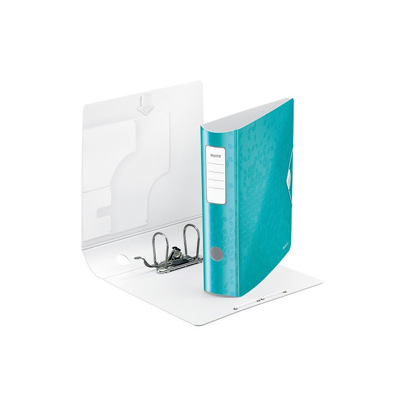 CLASSEUR LEITZ PP WOW 7,5CM BLEU GLACIER