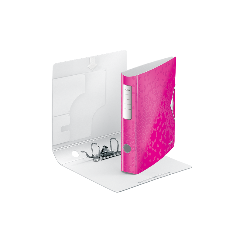 CLASSEUR LEITZ PP WOW 5CM ROSE