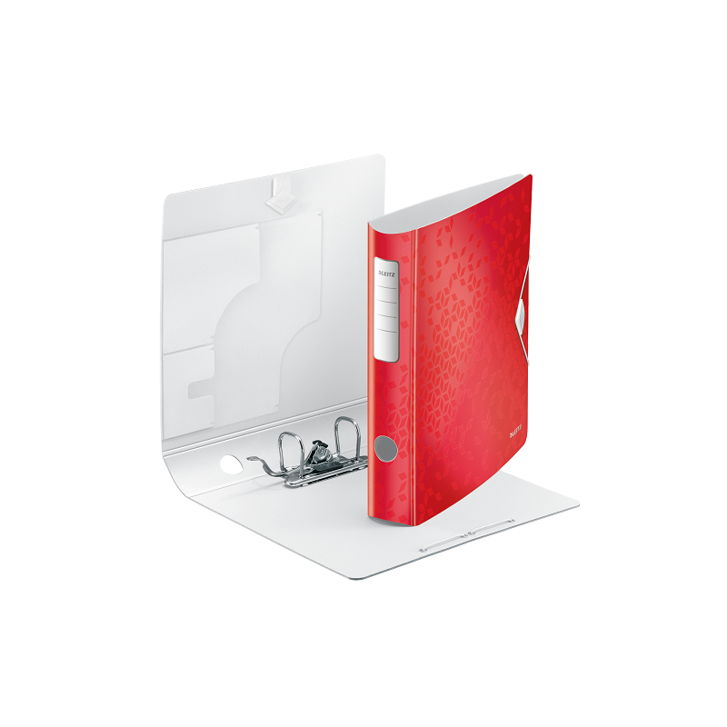 CLASSEUR LEITZ PP WOW 5CM ROUGE