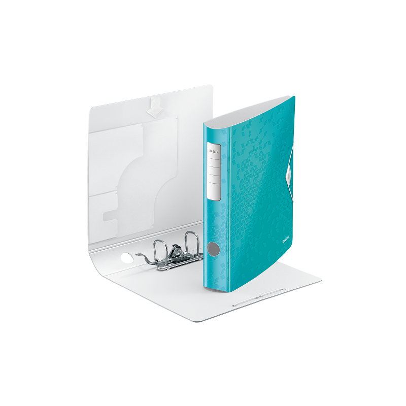 CLASSEUR LEITZ PP WOW 5CM BLEU GLACIER