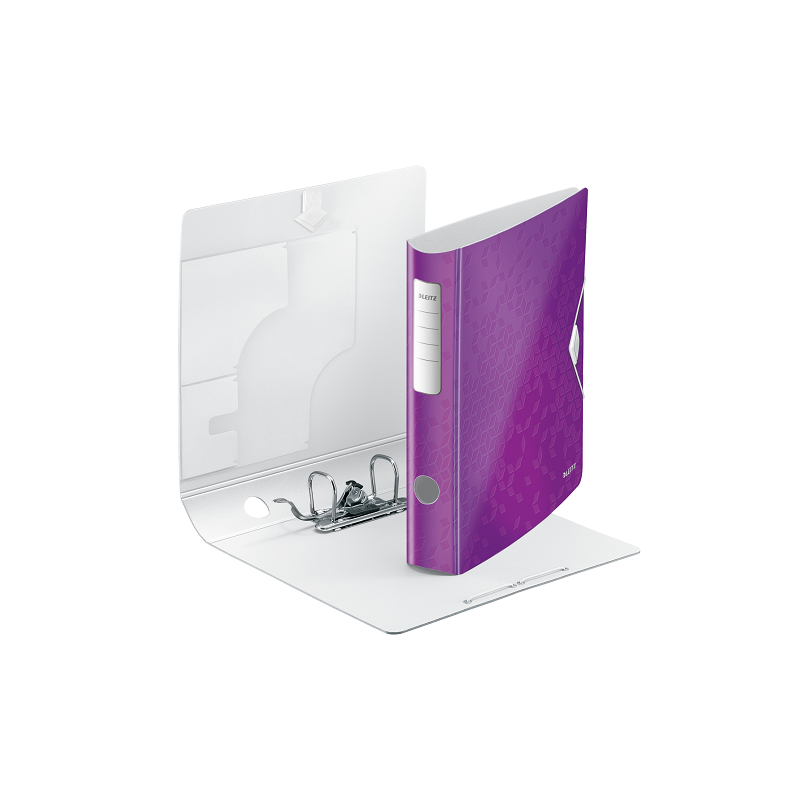 CLASSEUR LEITZ PP WOW 5CM POURPRE