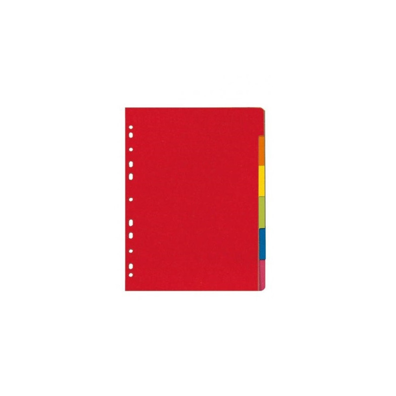 INTERCAL. A4 NEUTRES CART. 6 ONGLETS COUL. HERLITZ (300002996)