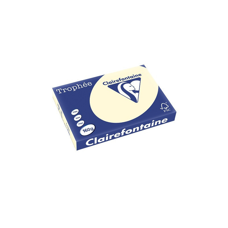 PAPIER REPRO CLAIREF. TROPHEE A3 160G IVOIRE 250FLS