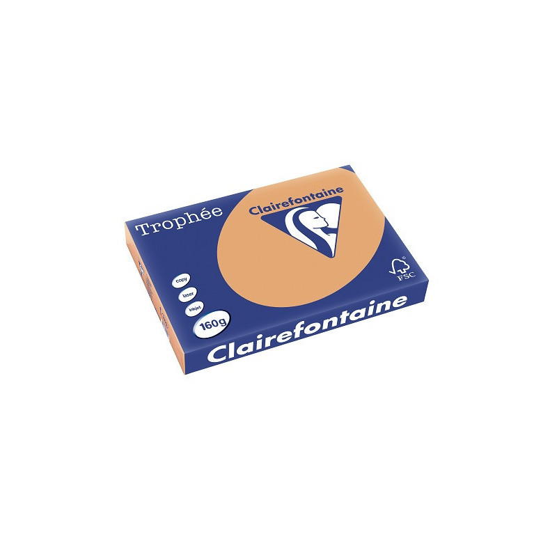 PAPIER REPRO CLAIREF. TROPHEE A3 160G CARAMEL 250FLS