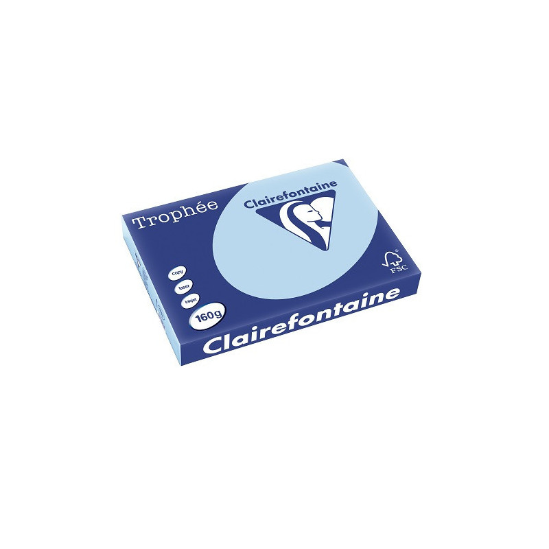 PAPIER REPRO CLAIREF. TROPHEE A3 160G BLEU VIF 250FLS