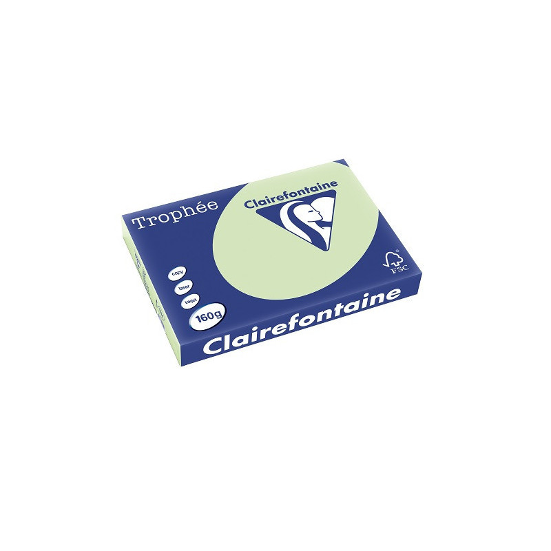 PAPIER REPRO CLAIREF. TROPHEE A3 160G VERT GOLF 250FLS