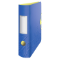 CLASSEUR LEITZ PP URBAN CHIC 8CM BLEU
