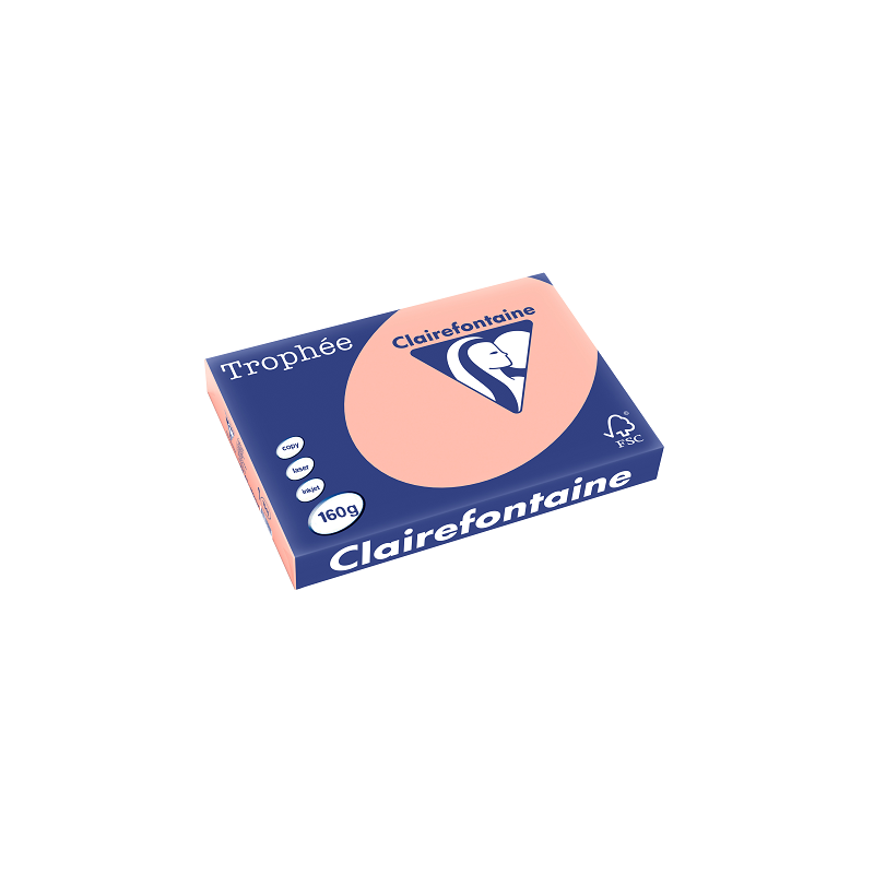 PAPIER REPRO CLAIREF. TROPHEE A3 160G PECHE 250FLS