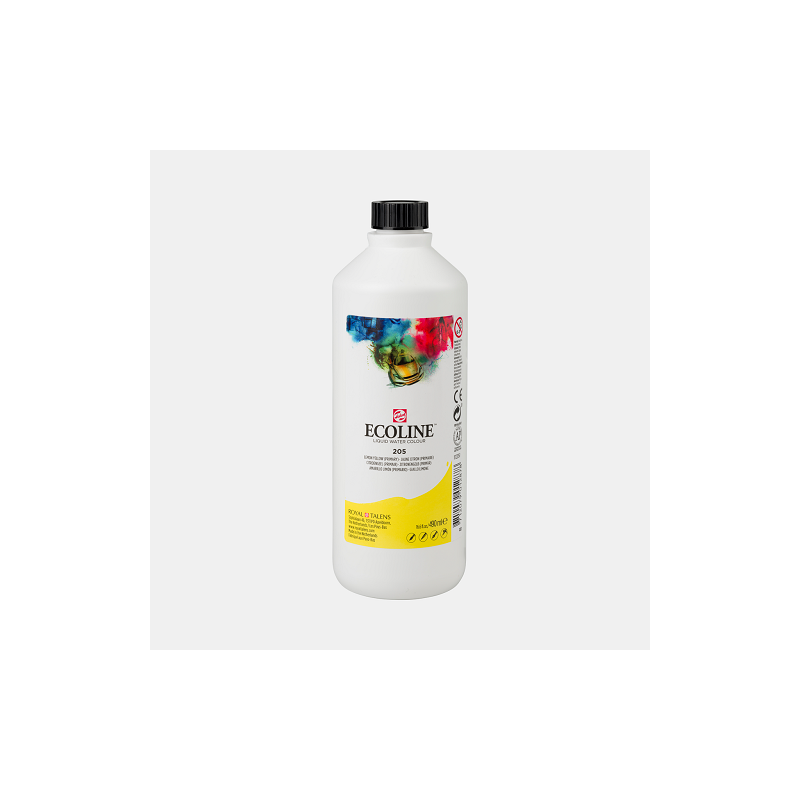 AQUARELLE LIQUIDE ECOLINE 490ML N°205 JAUNE CITRON