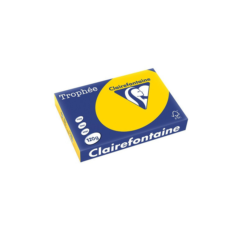 PAPIER REPRO CLAIREF. TROPHEE A4 120G BOUTON D'OR 250FLS