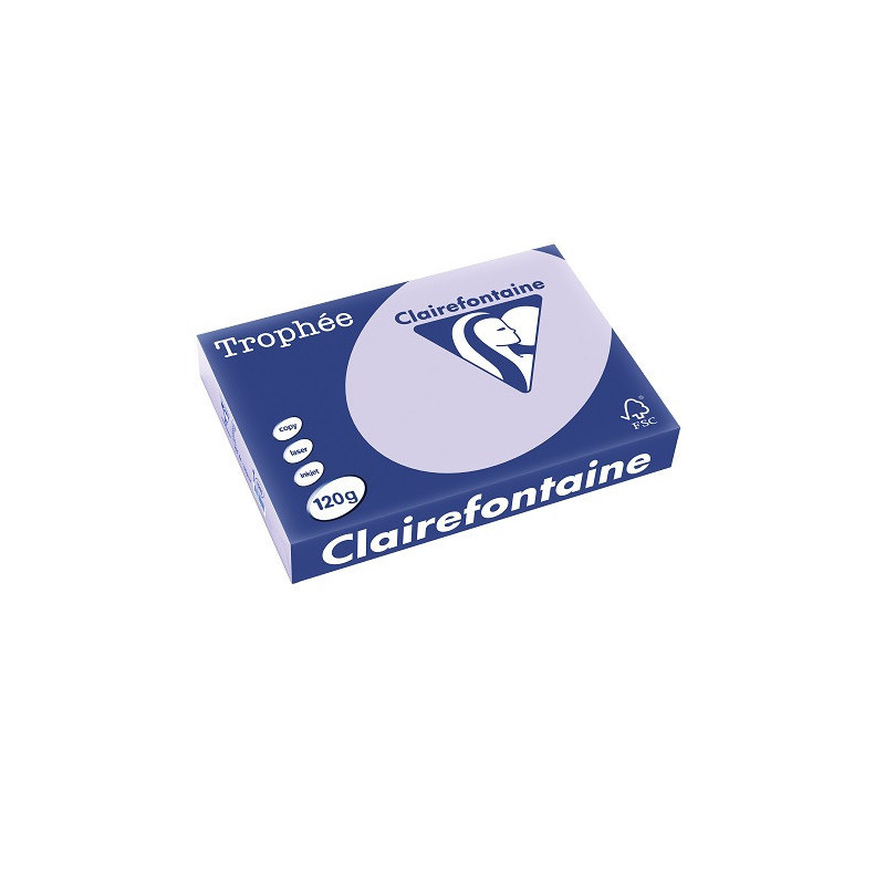 PAPIER REPRO CLAIREF. TROPHEE A4 120G LILAS 250FLS