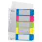 INTERCAL. A4 NUMER. PLAST. 1- 5 TRANSP. LEITZ