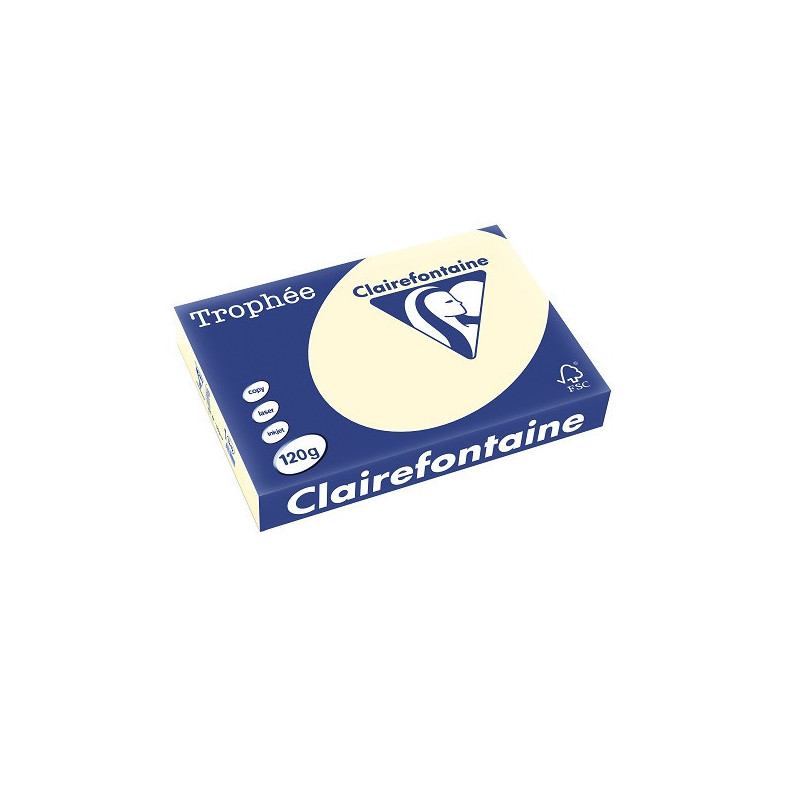 PAPIER REPRO CLAIREF. TROPHEE A4 120G IVOIRE 250FLS