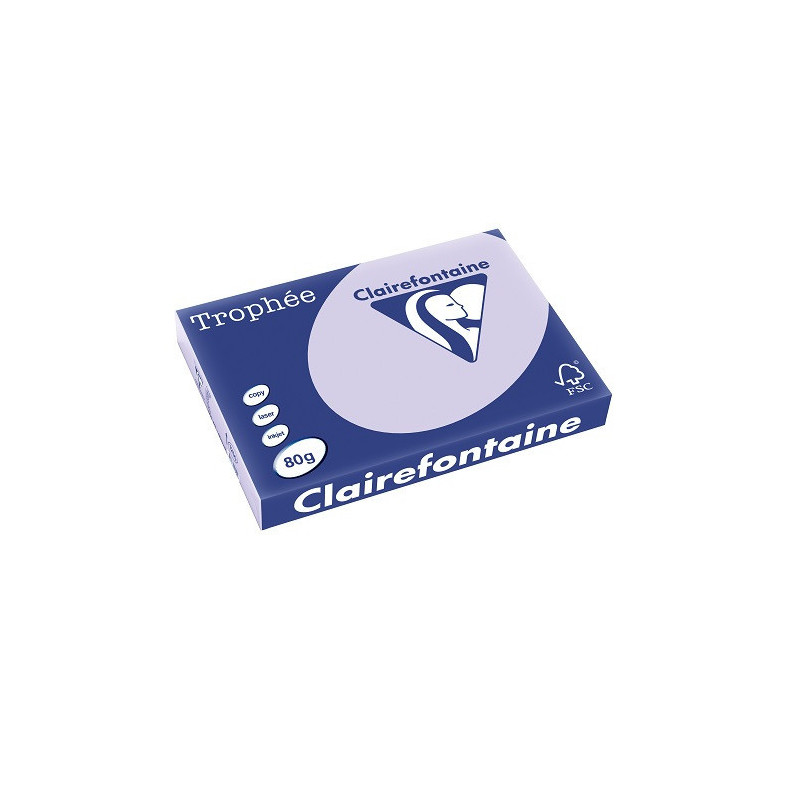 PAPIER REPRO CLAIREF. TROPHEE A3 80G LILAS 500FLS