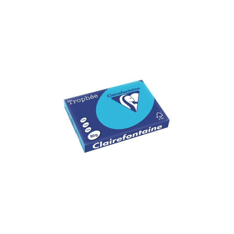 PAPIER REPRO CLAIREF. TROPHEE A3 80G BLEU ROYAL 500FLS