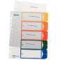 INTERCAL. A4 NUMER. PLAST. 1- 5 TRANSP. LEITZ