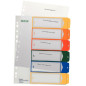 INTERCAL. A4 NUMER. PLAST. 1- 6 TRANSP. LEITZ