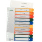 INTERCAL. A4 NUMER. PLAST. 1-10 TRANSP. LEITZ
