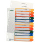 INTERCAL. A4 NUMER. PLAST. 1-12 TRANSP. LEITZ