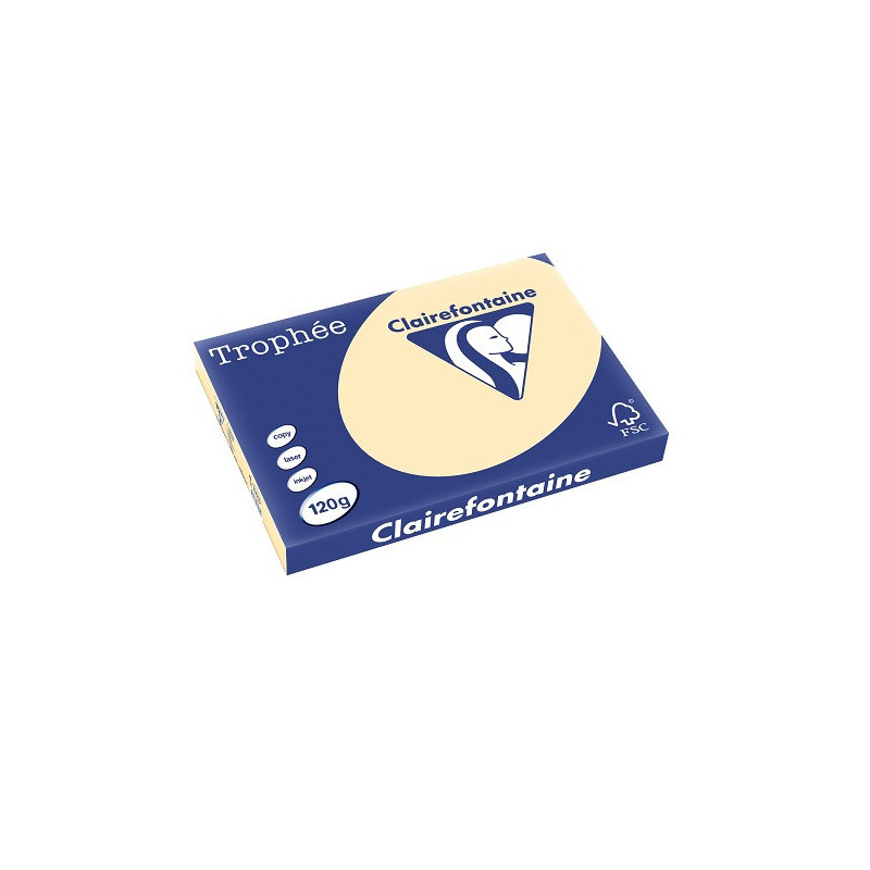 PAPIER REPRO CLAIREF. TROPHEE A3 120G CHAMOIS 250FLS