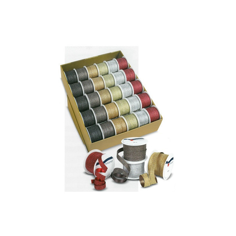 RUBAN CADEAU PATTBERG BOBINE 10M POLY GLITTER