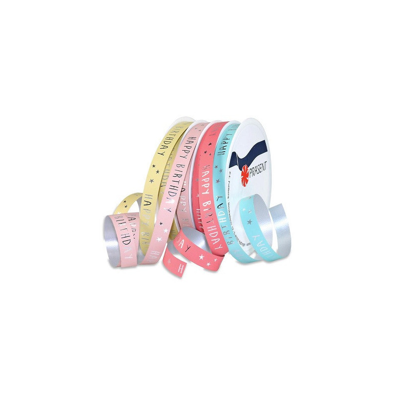 RUBAN CADEAU PATTBERG BOBINE 20M BIRTHDAY
