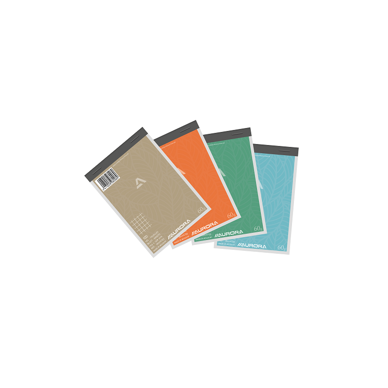 BLOC-NOTES A6 AURORA 105X148MM QUAD.