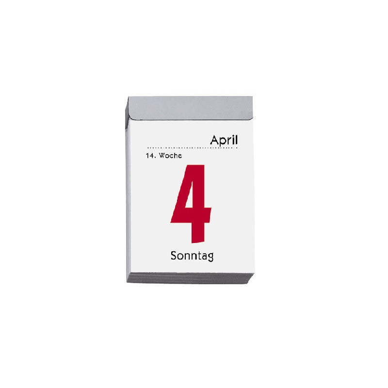CALENDRIER A EFFEUIL. ALLEMAND N° 2 5.5X7CM