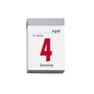 CALENDRIER A EFFEUIL. ALLEMAND N° 2 5.5X7CM