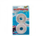 RUBAN VELCRO BLANC AUTOCOLLANT 20MMX2M BLISTER 2 PIECES