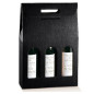 BOITE 3 BOUTEILLES 27X9X38CM NOIR ( 17123)