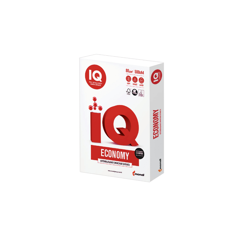 PAPIER REPRO IQ ECONOMY BLANC A4 80G 500FLS
