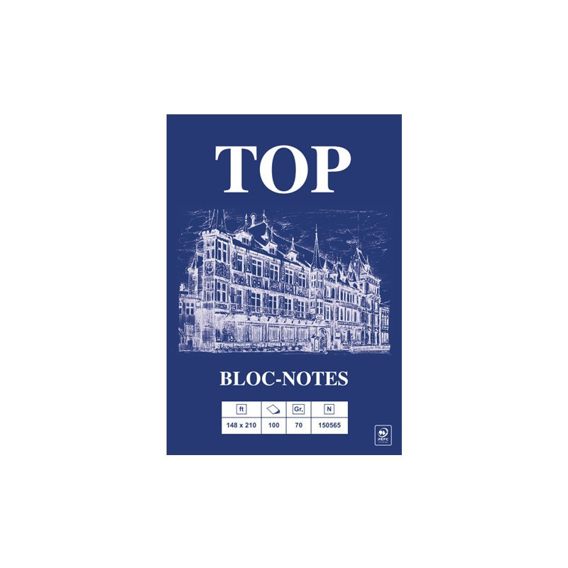 BLOC-NOTES A5 TOP 148X210MM QUAD.