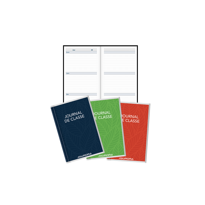 JOURNAL DE CLASSE PLASTIQUE 140X163MM
