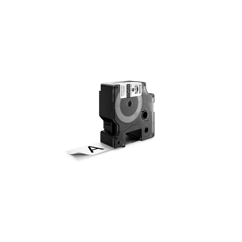 DYMO RUBAN RHINO 24MMX3,5M NOIR/BLANC