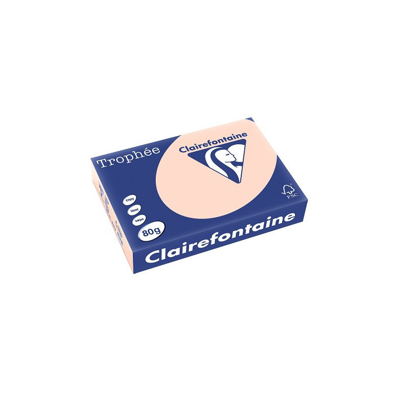 PAPIER REPRO CLAIREF. TROPHEE A4 80G SAUMON 500FLS