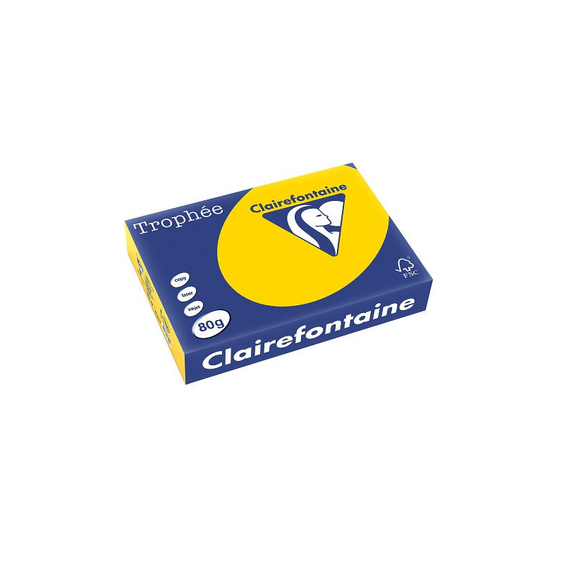 PAPIER REPRO CLAIREF. TROPHEE A4 80G BOUTON D'OR 500FLS