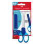 CISEAUX ENFANTS FABER 14CM DROIT.& GAUCH. BLEU