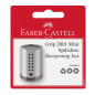 TAILLE-CRAYONS FABER SIMPLE GRIP 2001 MINI ARGENT BLISTER
