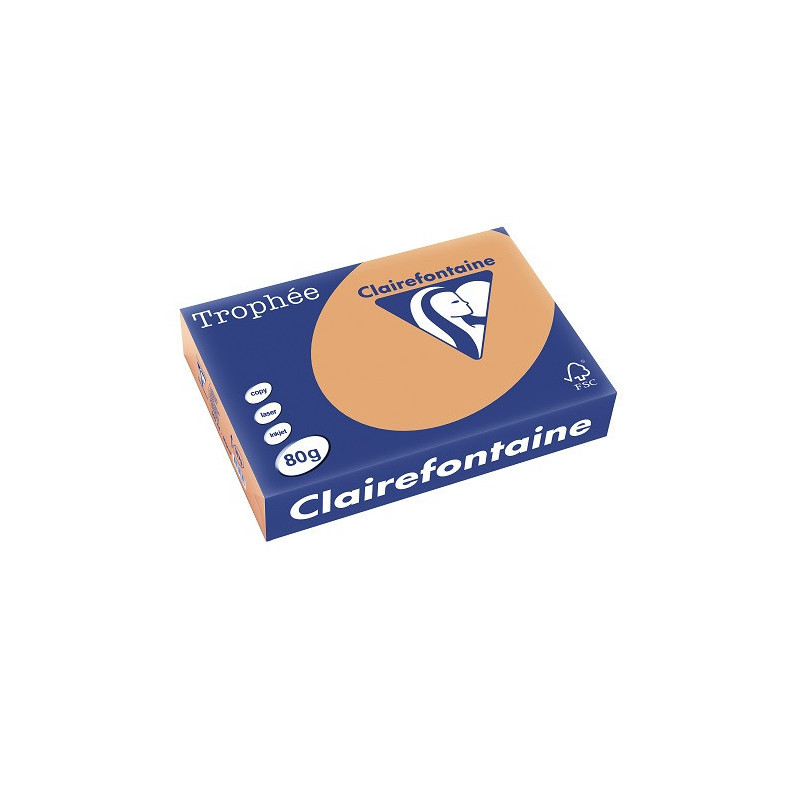 PAPIER REPRO CLAIREF. TROPHEE A4 80G CARAMEL 500FLS