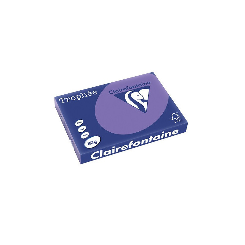 PAPIER REPRO CLAIREF. TROPHEE A3 80G VIOLINE 500FLS