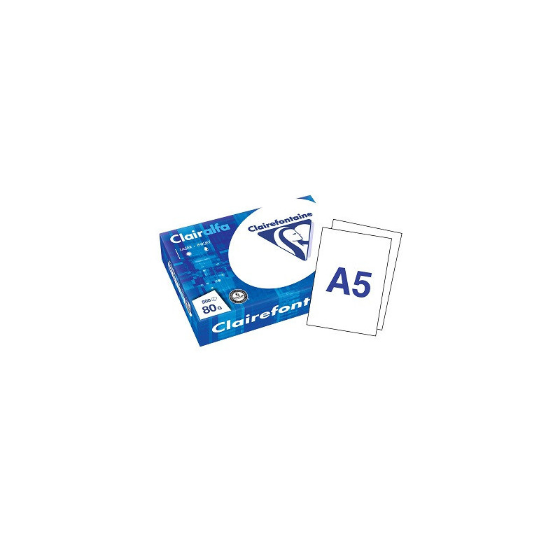 PAPIER REPRO CLAIREF. CLAIRALFA BLANC A5 80G 500FLS