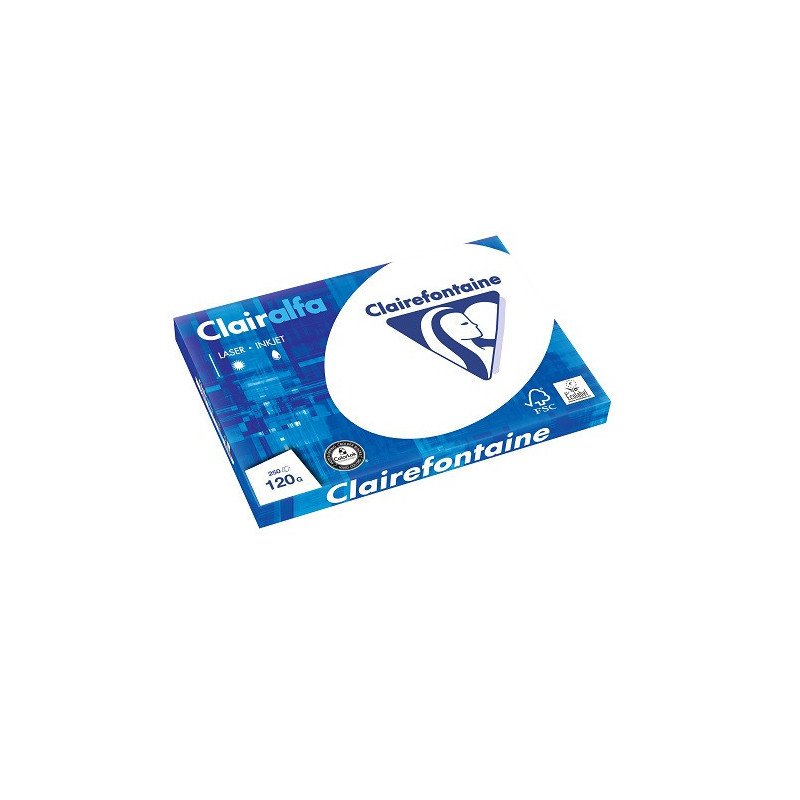 PAPIER REPRO CLAIREF. CLAIRALFA BLANC A3 120G 250FLS