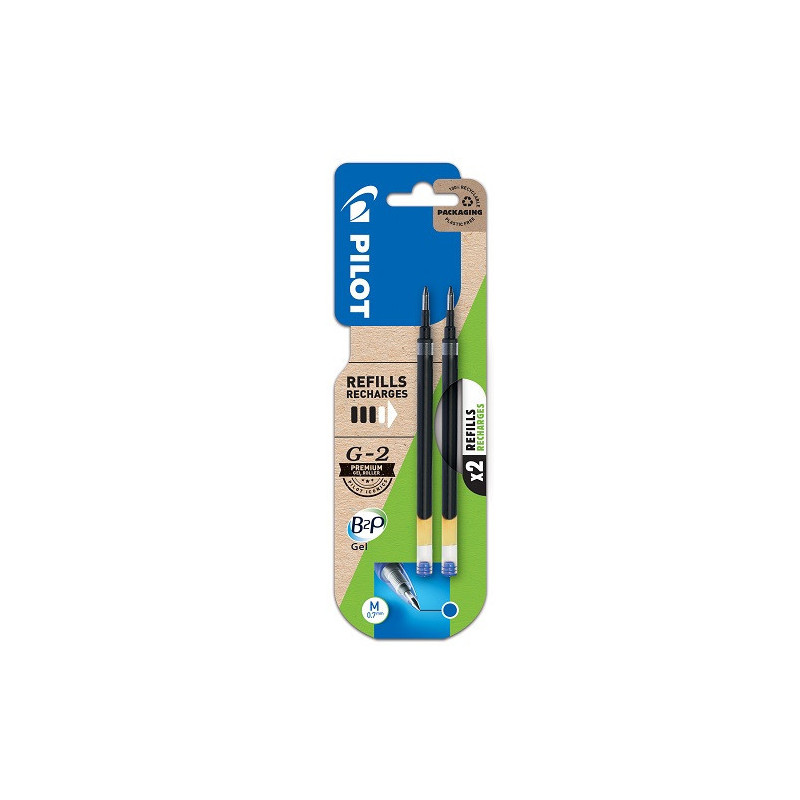 MINE PILOT ROLLER G2 & B2P 0,7 BLEU 2PCS BLISTER