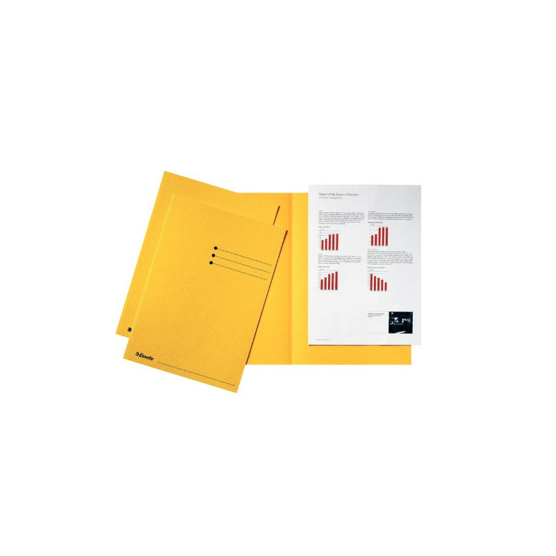 CHEMISE CART. A4 180G ESSELTE JAUNE B