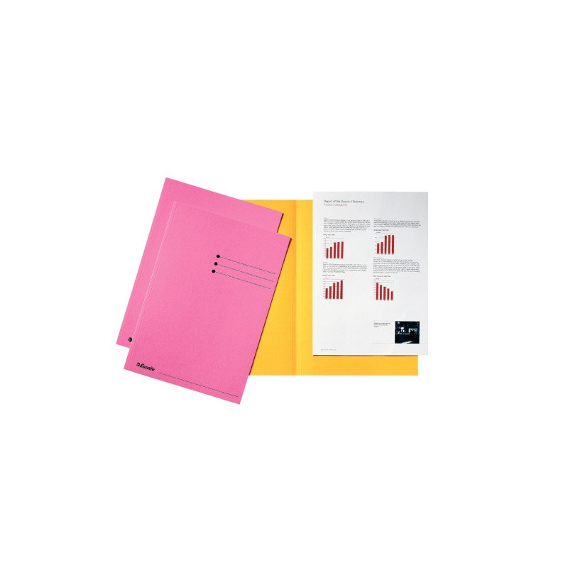 CHEMISE CART. A4 180G ESSELTE ROSE B